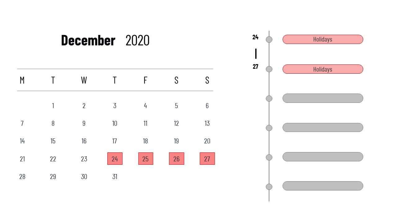powerpoint calendar template-dec